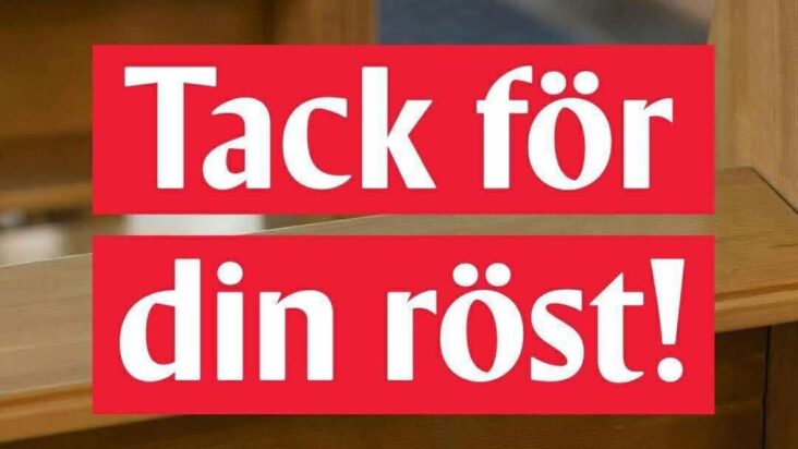 Tack för din röst